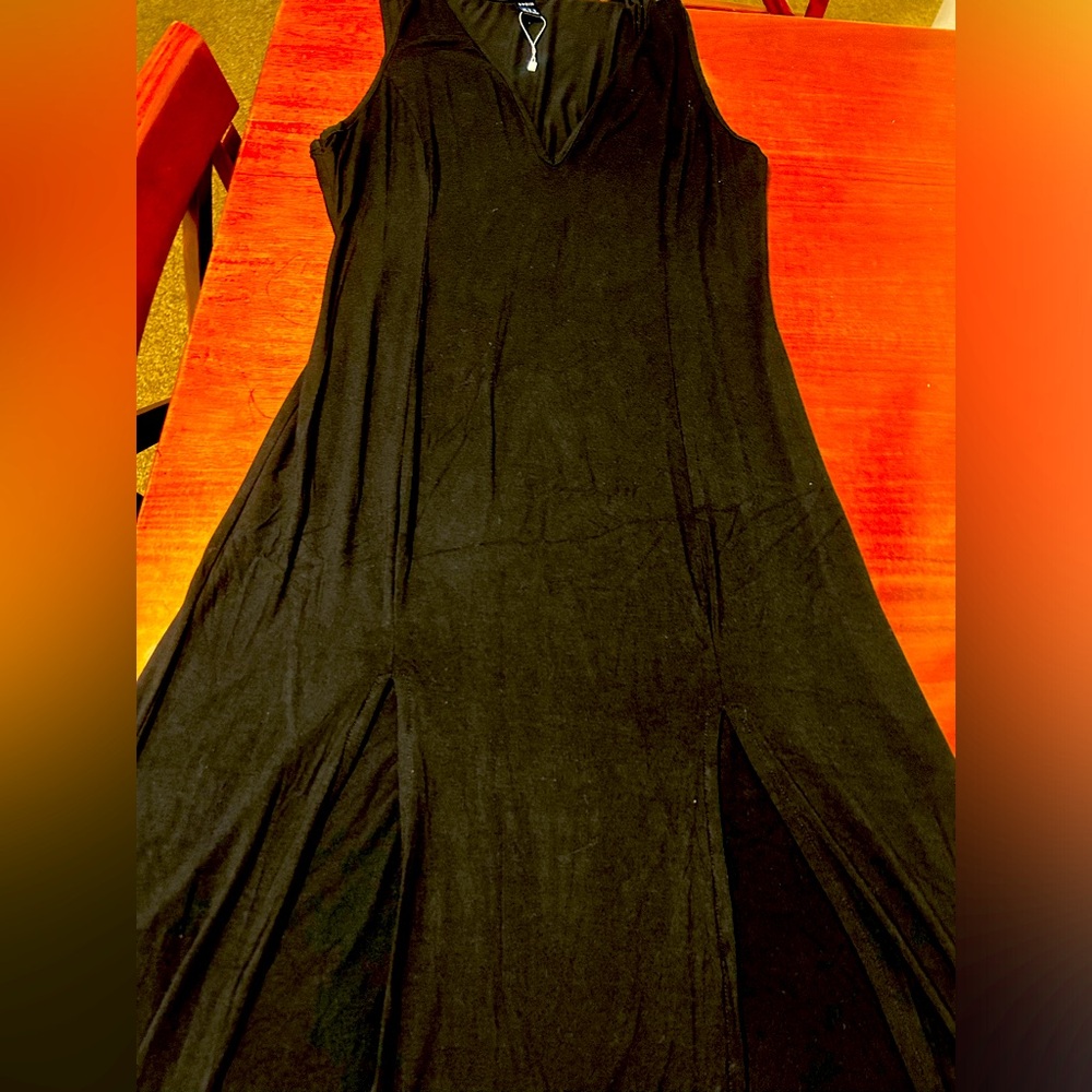 Long slit dress
